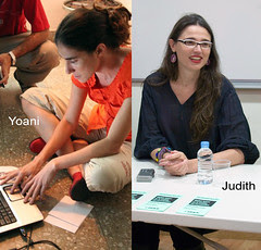 Yoani Sánchez y Judith Torrea