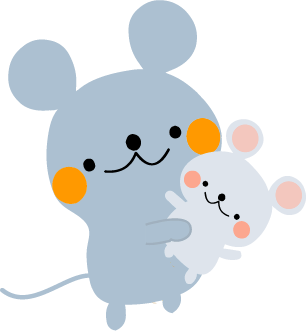 ネズミの家族のイラスト 無料イラスト フリー素材