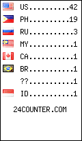 visitors by country counter