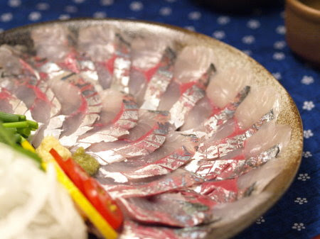 関鯵の刺身 深夜の独り酒 魚料理と簡単レシピ