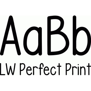 LW Perfect Print Font Design ID #55154