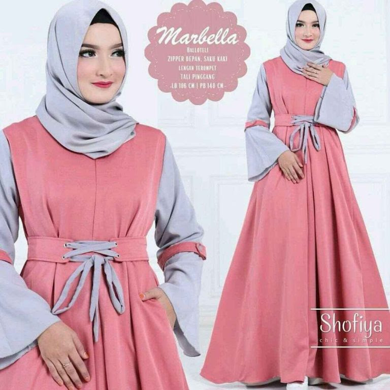 model baju  gamis untuk anak  remaja Ragam Muslim