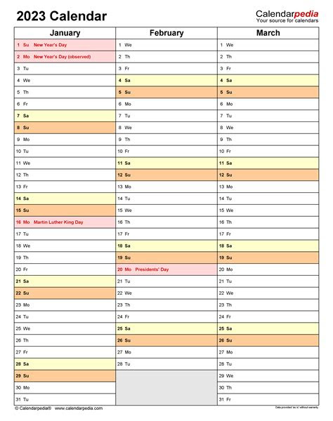 It's time to take matters into your own hands and create a personalized p. 2023 calendar free printable word templates calendarpedia