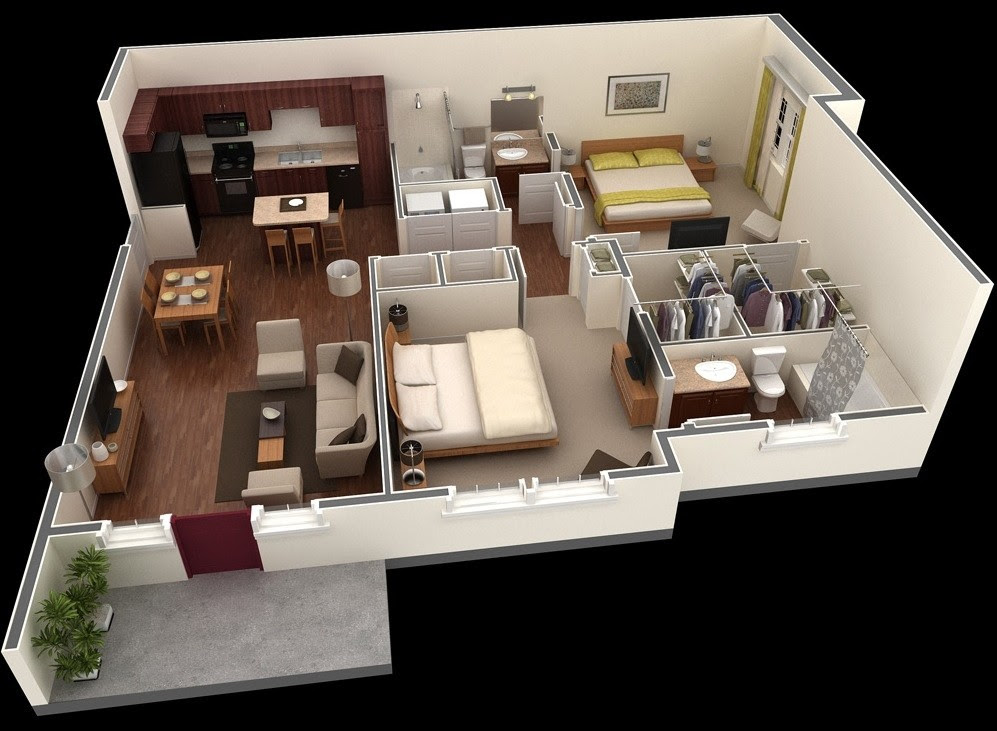 2 Bedroom Apartment\/House Plans 2 Bedroom Apartment\/House Plans