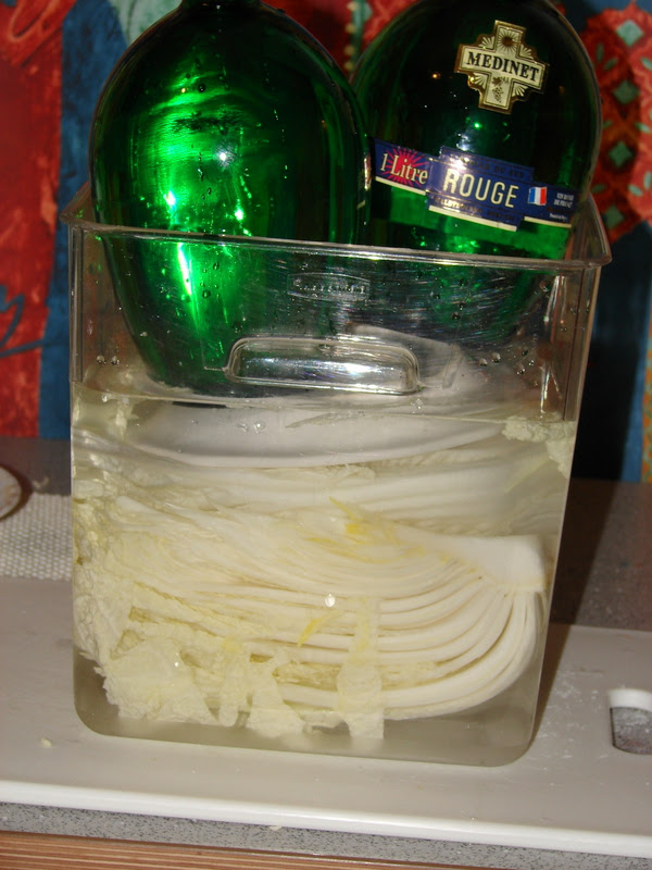 Cabbage in brine