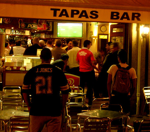 Portuguese football fans, London
