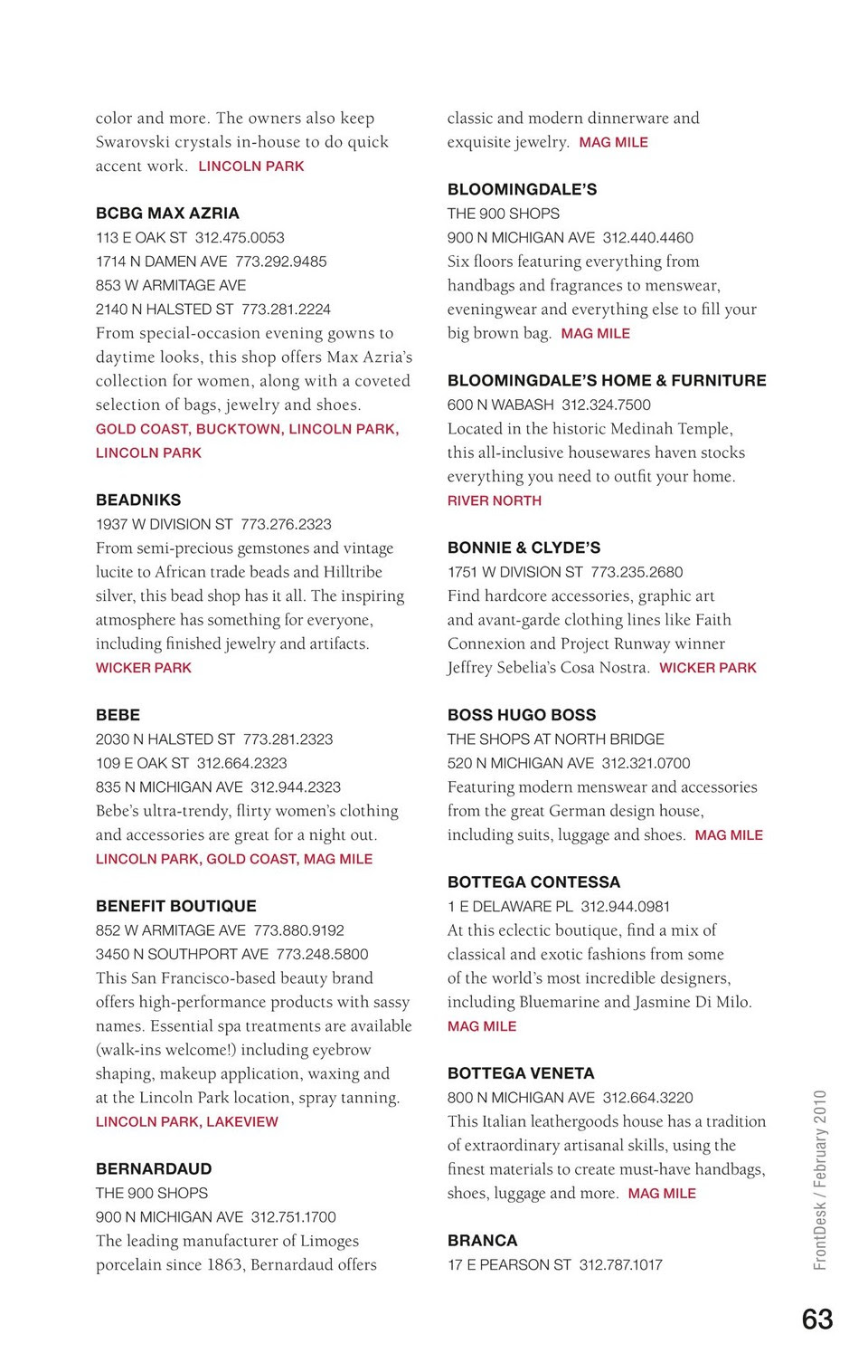 Front Desk Chicago February 2010 Page 63