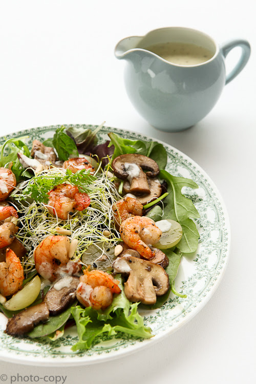 scampi roquefort salad