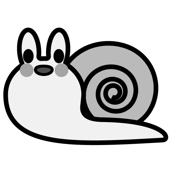かわいいかたつむりの無料イラスト 商用フリー オイデ43