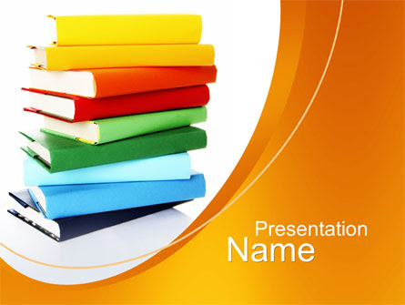 Stack of Books Presentation Template for PowerPoint and ...
