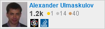 profile for Alexander Ulmaskulov on Stack Exchange, a network of free, community-driven Q&A sites