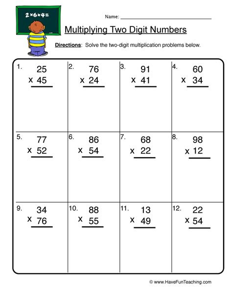  multiplication worksheets have fun teaching