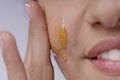 honey on cheek