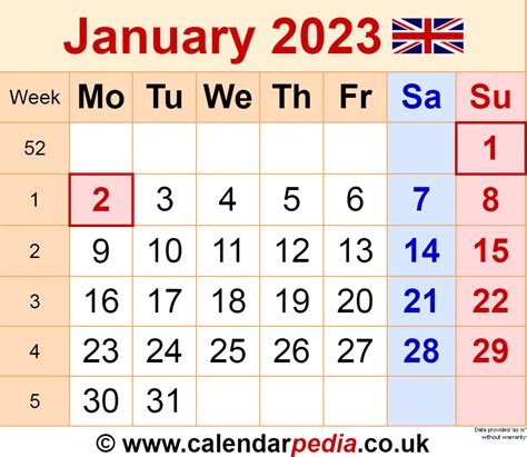  printable january 2023 calendar 2023