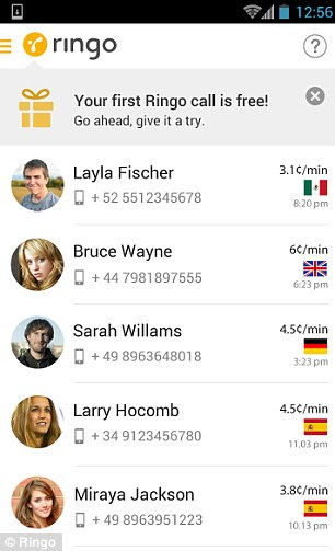 Ringo está disponível para iOS, Android e Windows Phone em 16 países, incluindo Austrália, Reino Unido, os EUA eo Canadá. Ele converte chamadas internacionais para os locais que utilizam redes de telefonia próximas e depois de conectar chamadas para redes locais, eles são passados através de cabos submarinos. A empresa afirma que as chamadas são geralmente 25 por cento mais barato do que Skype
