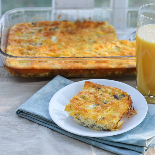 Healthy Breakfast Casserole with Eggs - I Heart Planners