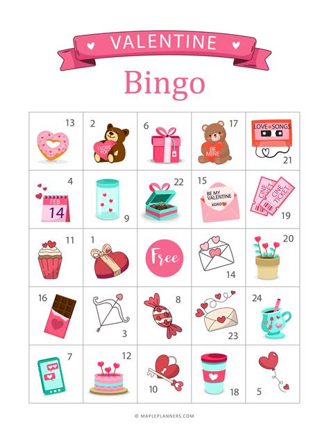 Free valentine bingo printable cards. valentine bingo cards download free printables