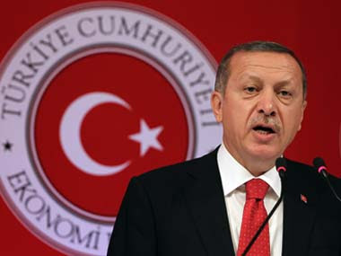 File image of Turkish president Reccep Tayyip Erdogan. AP