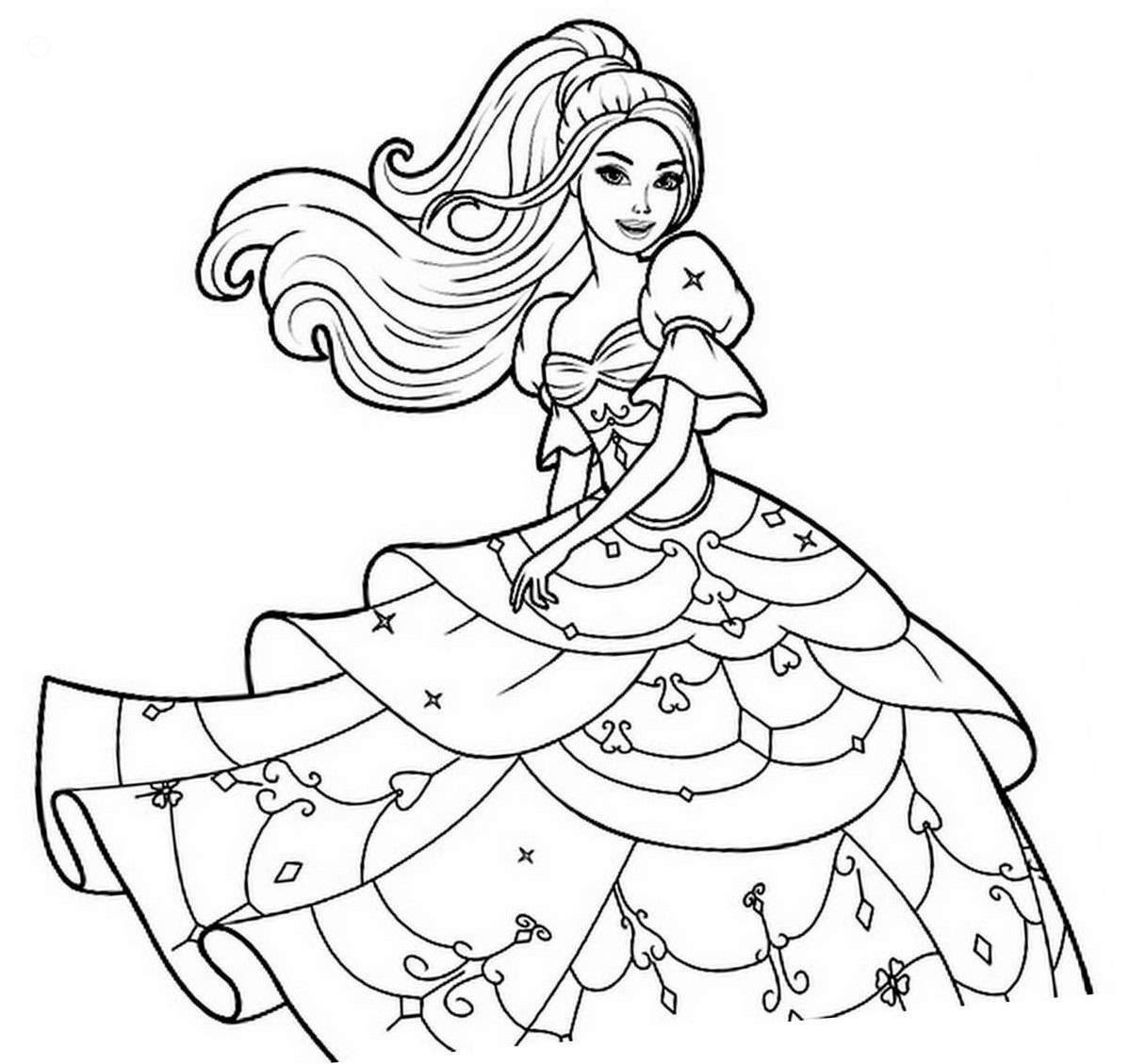 Download barbie-coloring-pages