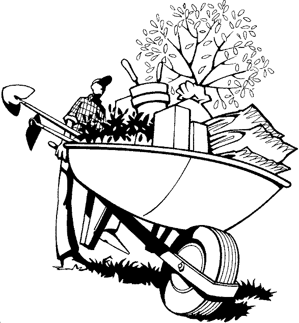 Gardening coloring pages to download and print for free