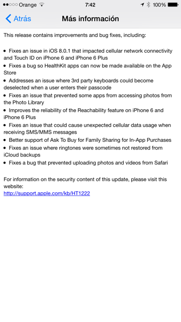iOS 8 0.2 iPhone 6