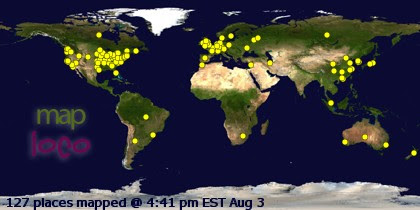 Locations of Site Visitors