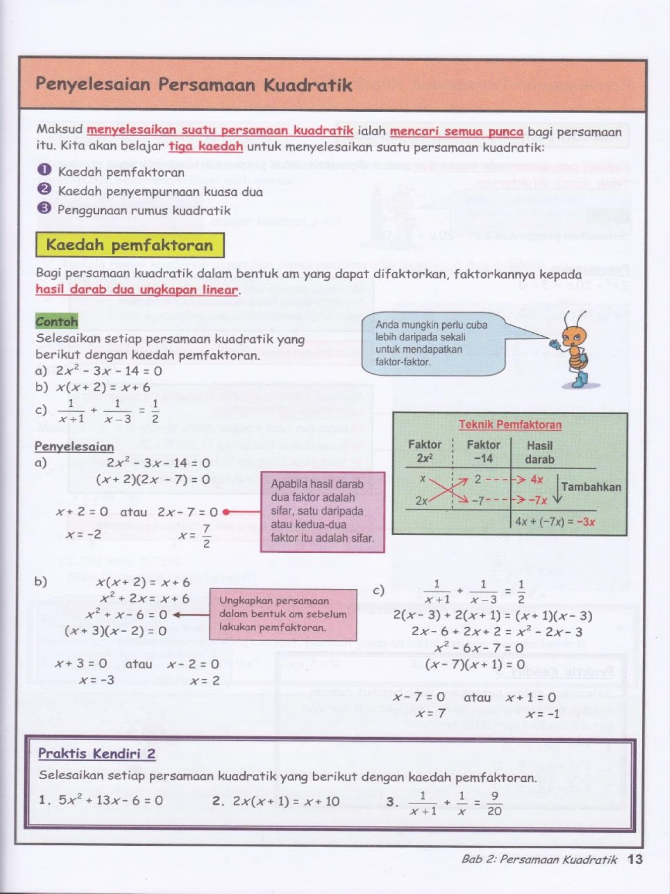 Persamaan Kuadratik Tingkatan 4 Bab 1 / Matematik Tingkatan 4 Bab 1