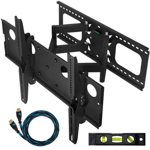 Christmas Cheetah Mounts Plasma LCD Flat Screen TV Articulating Full Motion Dual Arm Wall Mount Bracket For 32-65