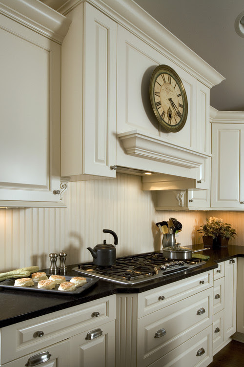 Is the backsplash beadboard painted to match the ivory Is the backsplash beadboard painted to match the ivory