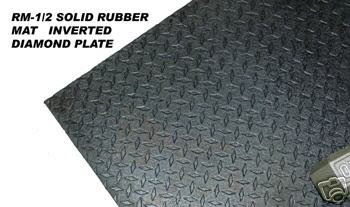 Solid Rubber Mat 4'x6'x1/2" (Sold as 32 Pieces) 