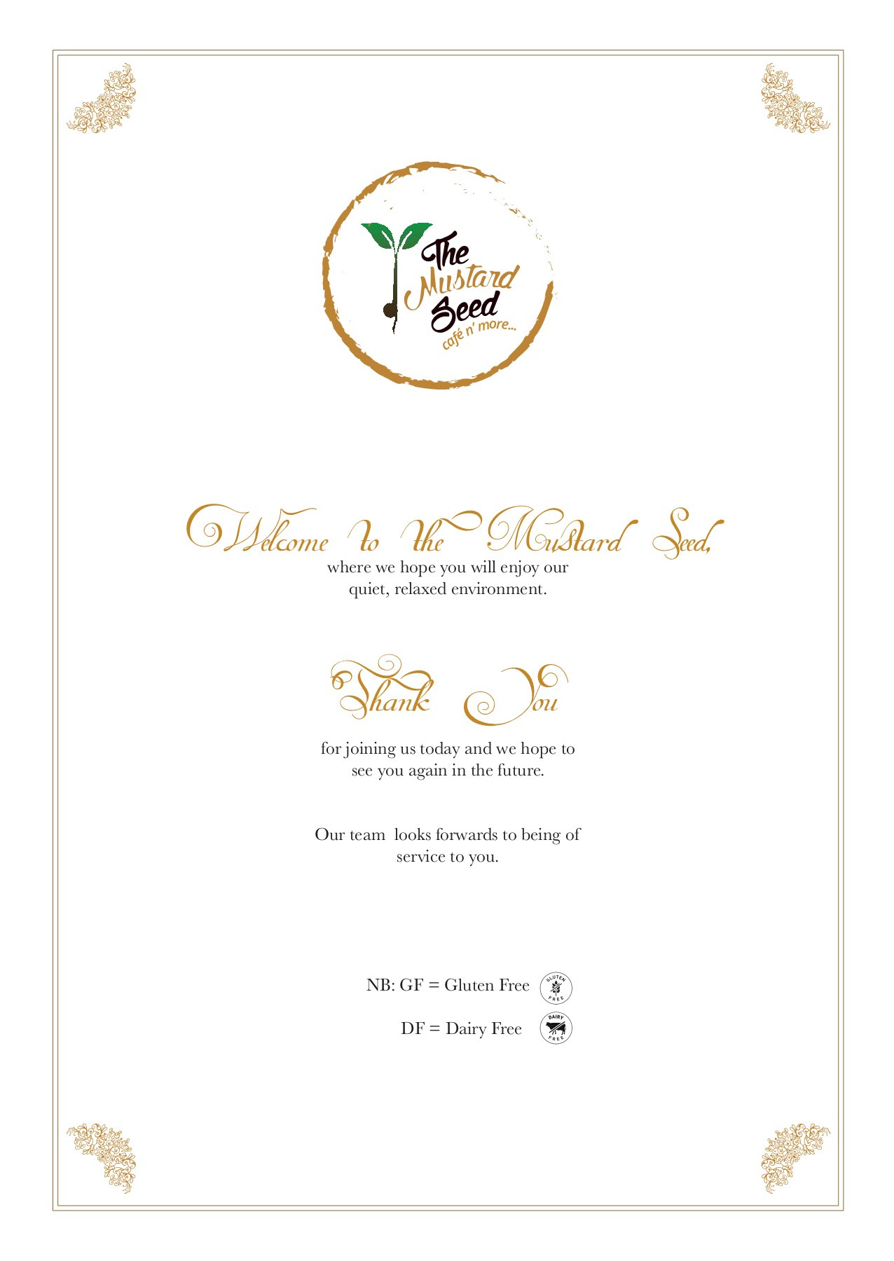 The Mustard Seed Restaurant Cafe Menu Flip Ebook Pages 1 9 Anyflip Anyflip