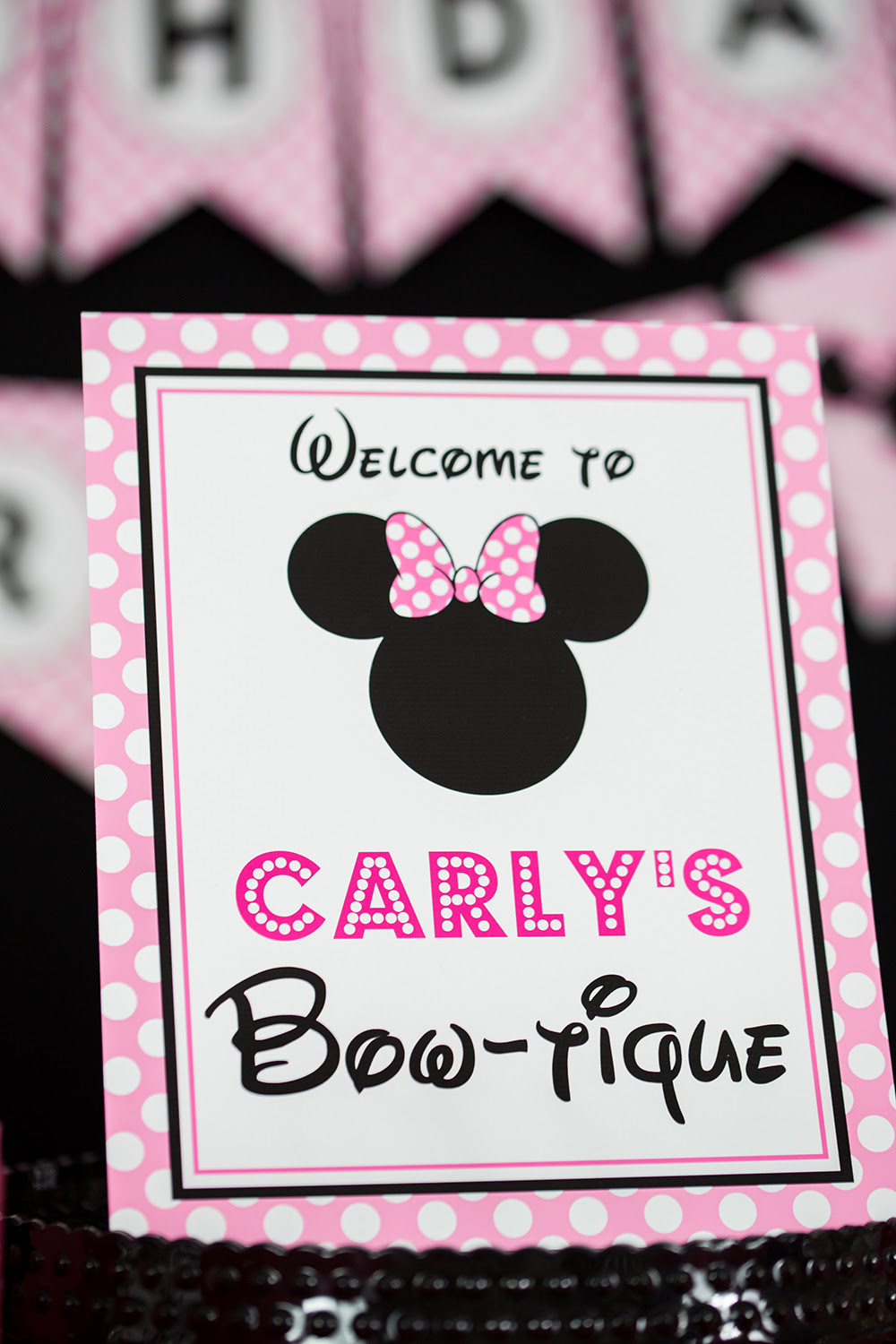 Minnie Mouse Birthday Party Decorations In Pink 505 Design Inc