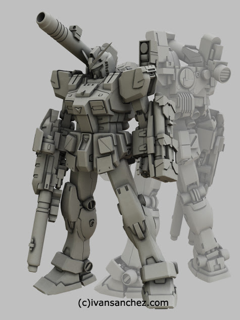 mobile suit gundam full armor gundam katoki hajime 3d mesh cg sandrum