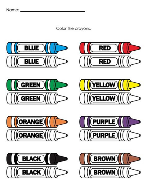  10 best free printable preschool worksheets colors printableecom