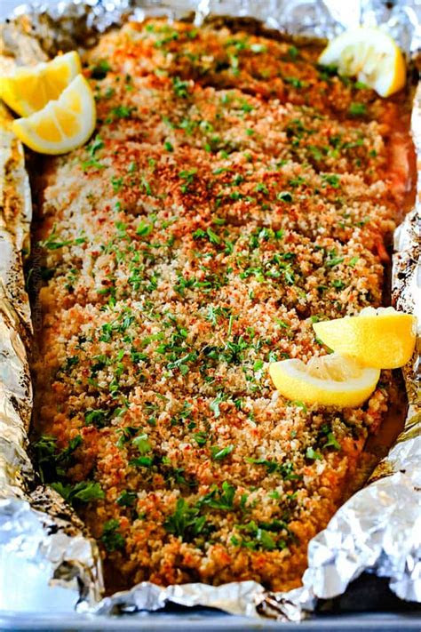 Tasted really good but there were too many bones in it to be safe. 25 MINUTE Baked Lemon Garlic Butter Salmon with Crispy