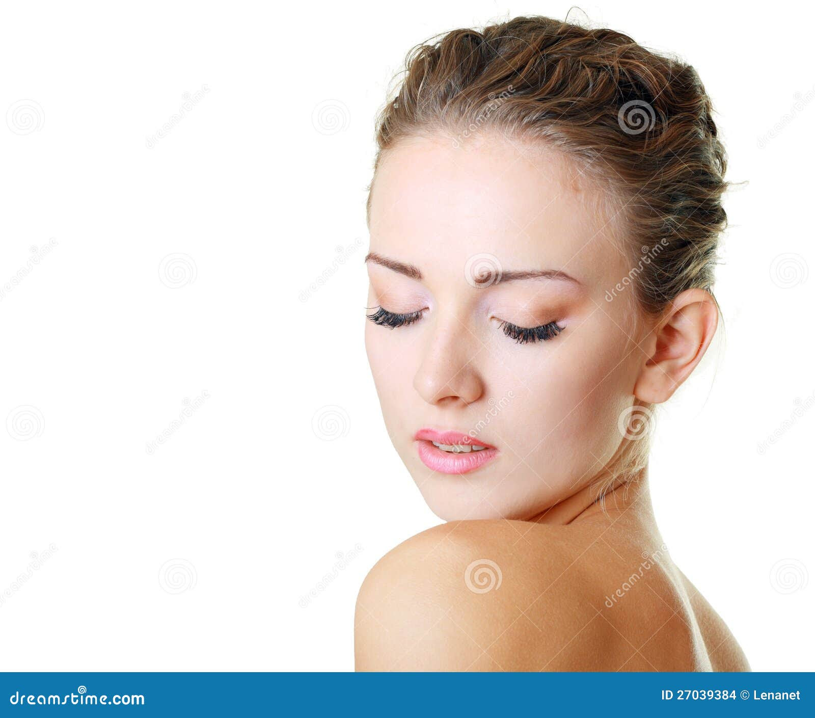 for face glowing yoga 27039384  Model White Image: Up  Images Close Background Face On Stock