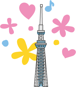 東京スカイツリーのイラスト 無料イラスト素材