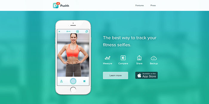 Pushh App website design