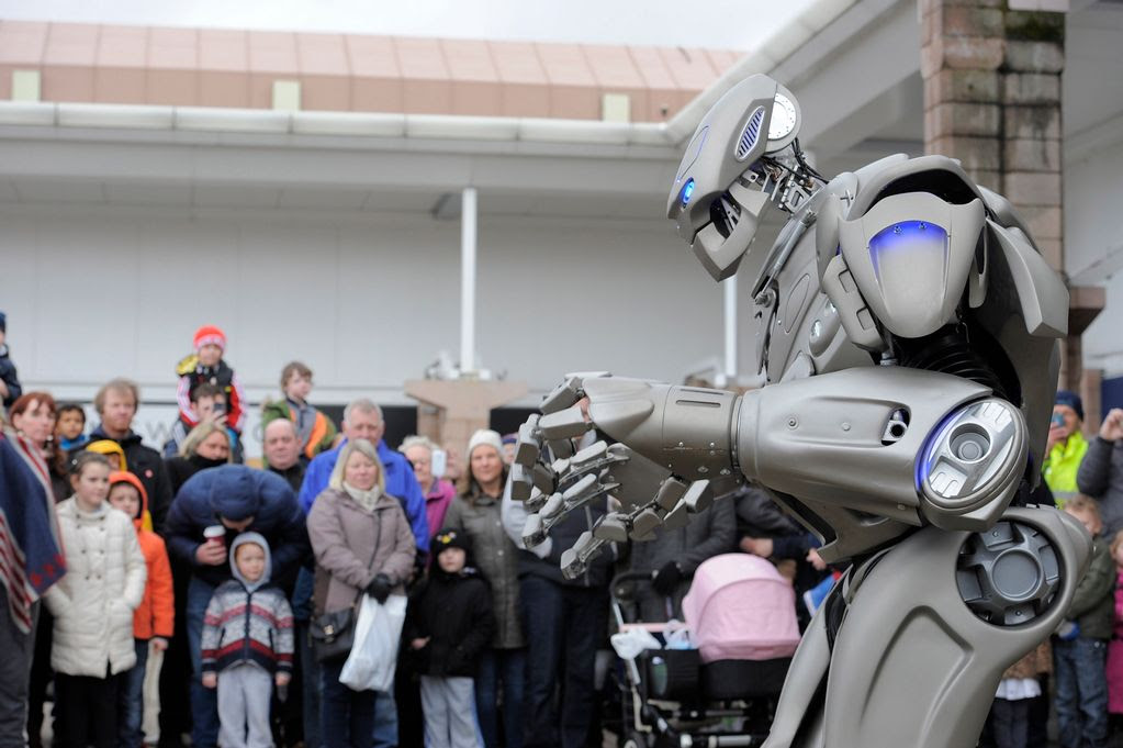Titan the robot at Teesside Park