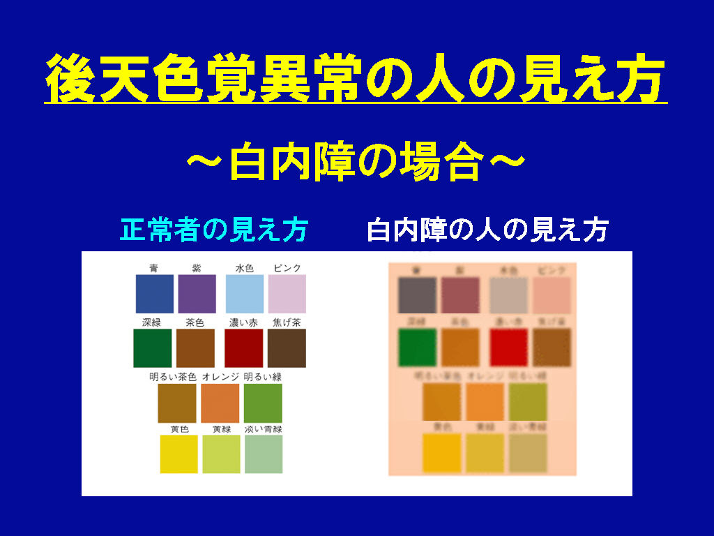 色覚 １