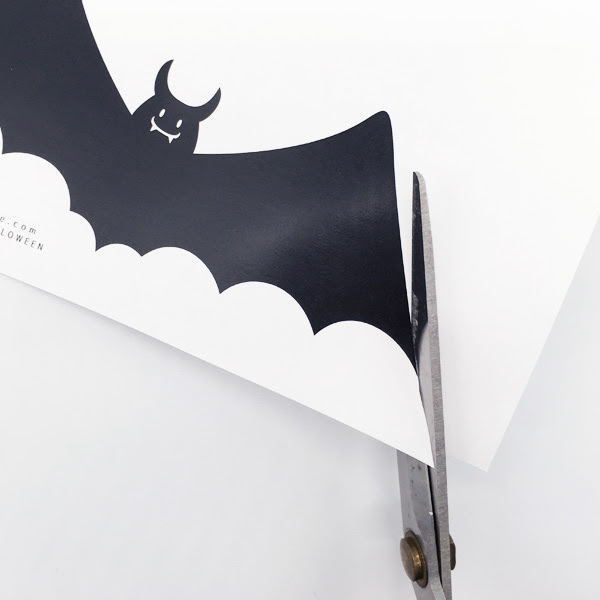 無料型紙 ハッピーハロウィン 飾り付けに簡単ガーランド シロクマノート