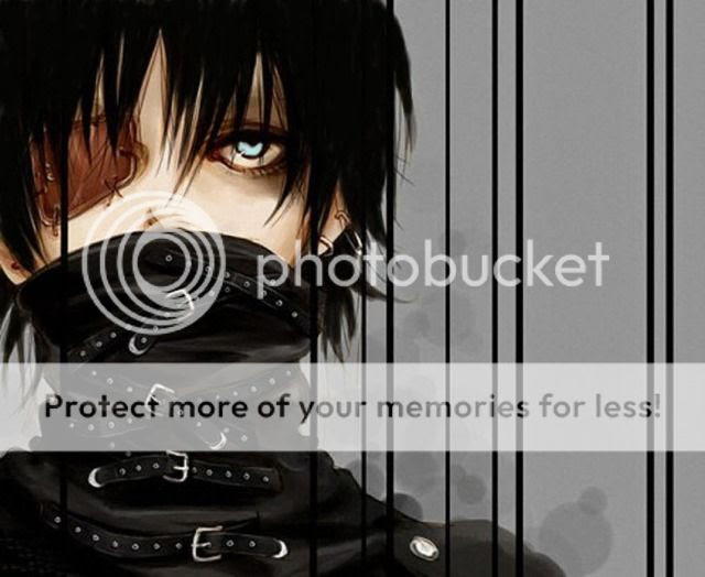 anime boy with black hair and brown. anime boy with lack hair and