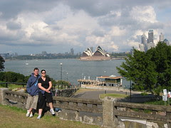 Us in Sydney on the way over