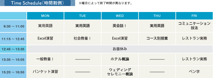 ホテル ブライダル科 麻生医療福祉 観光カレッジ 北九州の専門学校 麻生専門学校グループ