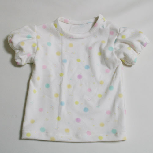型紙無料ダウンロード ベビー服パフスリーブtシャツ ハンドメイドのココロ 新米ママの手芸 グルメ
