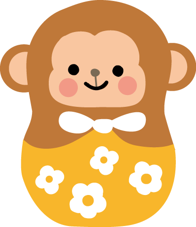 猿 さる のイラスト 無料イラストフリー素材