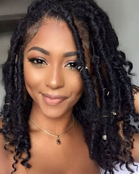 shoulder length goddess faux locks  natural hairstyles