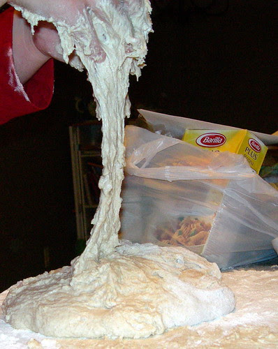 Dough after rising