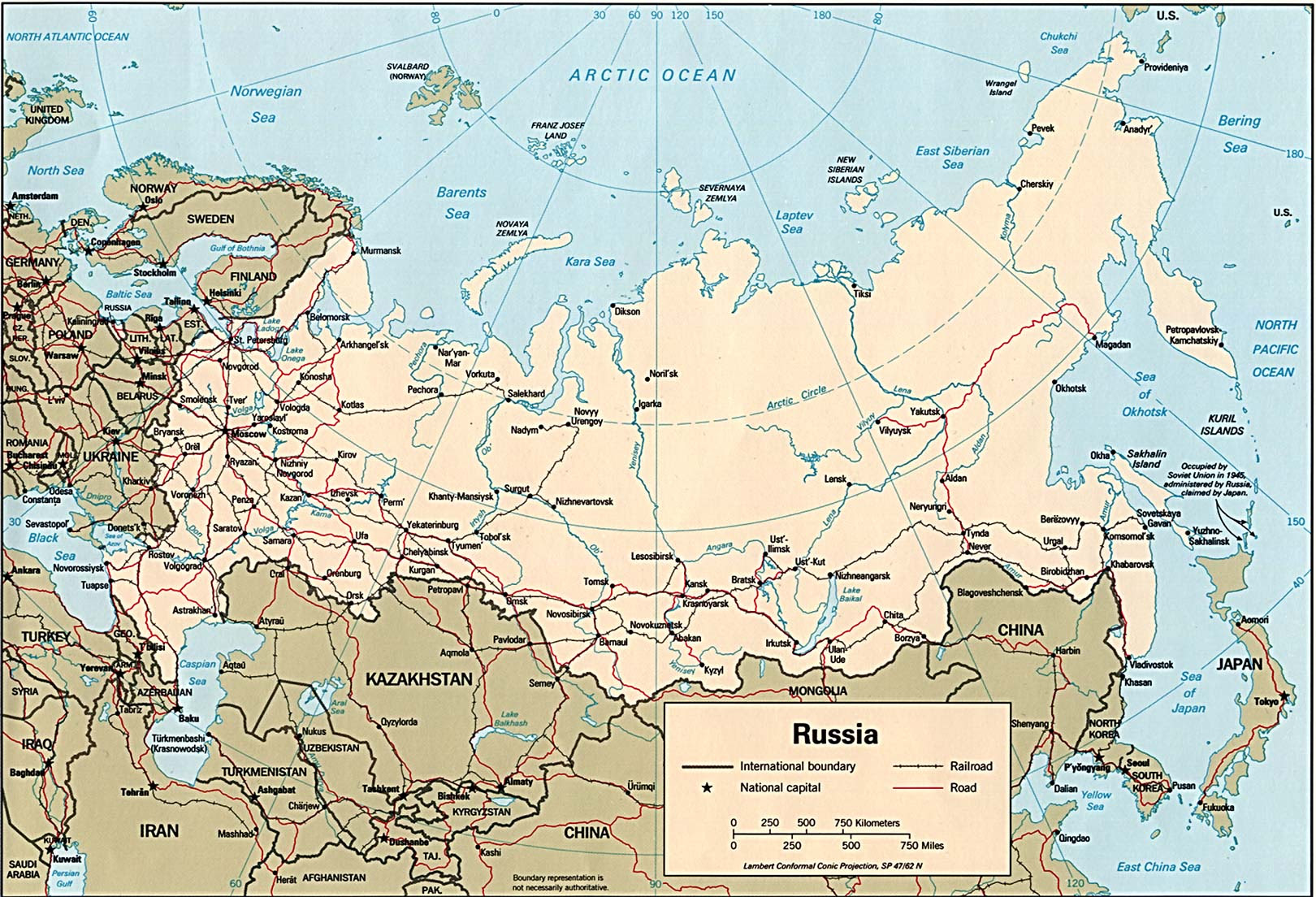 Russia and the Former Soviet Republics Maps - Perry-Castañeda Map ...