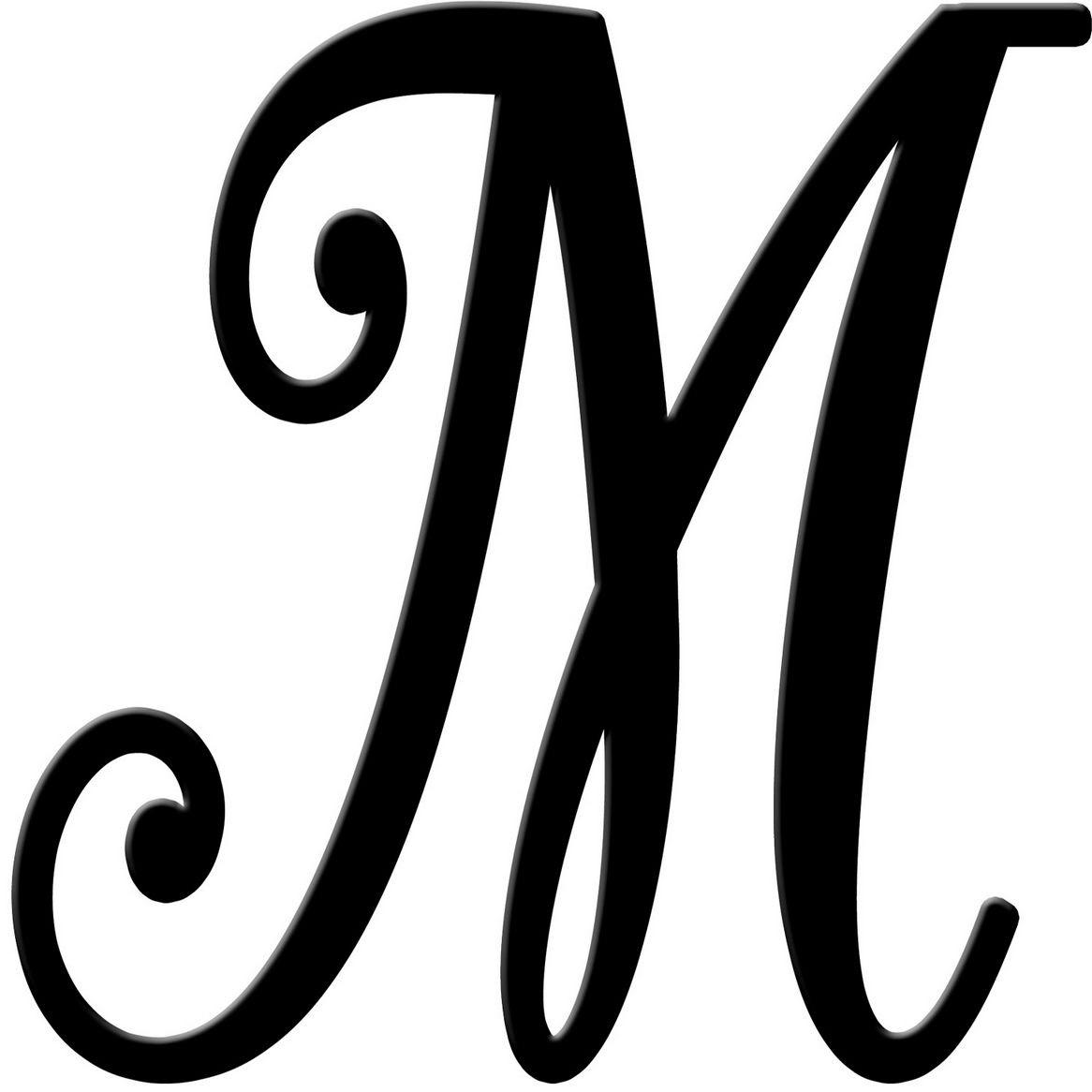 Download Fancy M Letter Outline - ClipArt Best